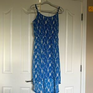 Cobalt blue Loft spaghetti strap dress.